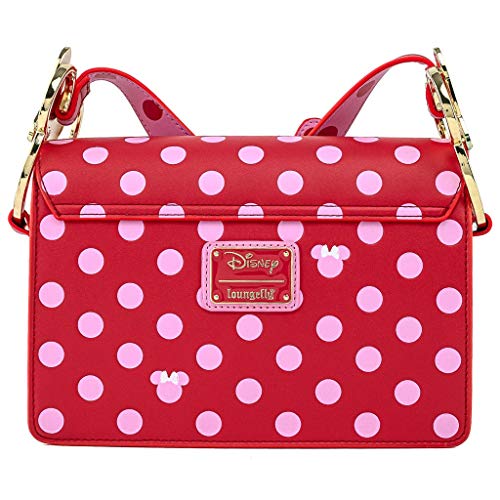 Loungefly Disney Minnie Mouse Pink Polka Dot Bow Umhängetasche Geldbörse