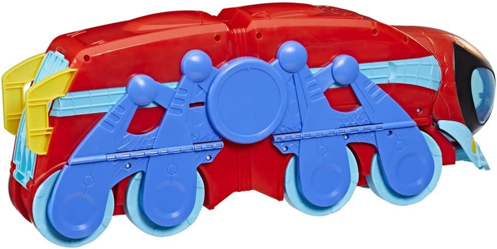 Hasbro Marvel Spidey und seine erstaunlichen Freunde Spider Crawl-R 2-in-1 Deluxe-Hauptquartier-Spielset – Fahrzeug zum Turm mit Lichtern und Geräuschen 3