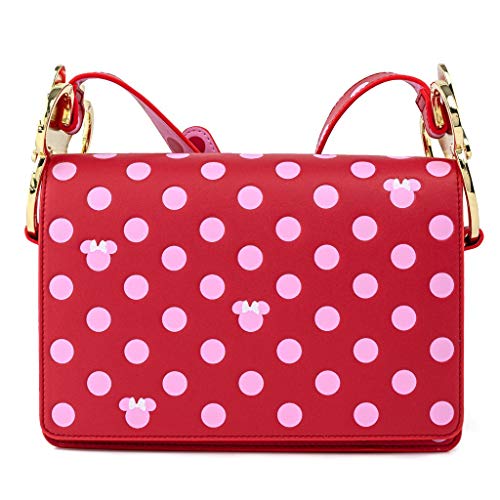 Loungefly Disney Minnie Mouse Pink Polka Dot Bow Umhängetasche Geldbörse