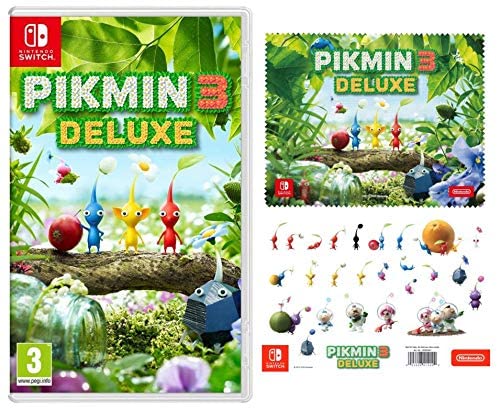 Pikmin 3 Deluxe + Foglio Magnetico + Panno in Microfibra (Nintendo Switch)