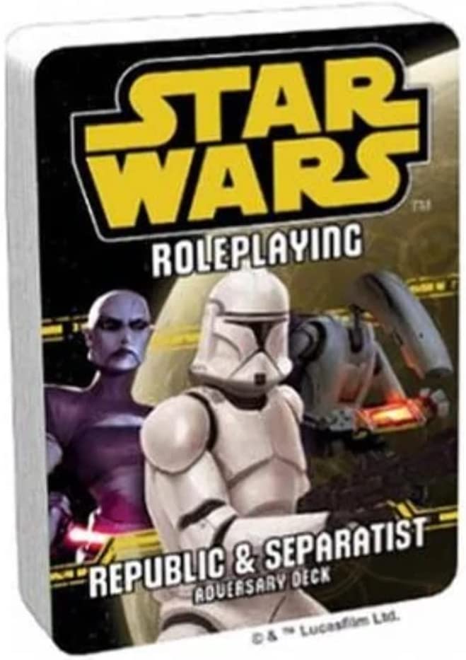 Star Wars Roleplaying Republic and Separatist Adversary Deck