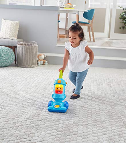 Fisher-Price FNR97 Laugh Light-up Learning Vacuum, Schiebespielzeug für Babys und Kleinkinder