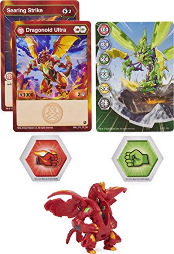 Bakugan Geogan Rising Ultra Actionfigur und Sammelkarte zum Sammeln (Stile V