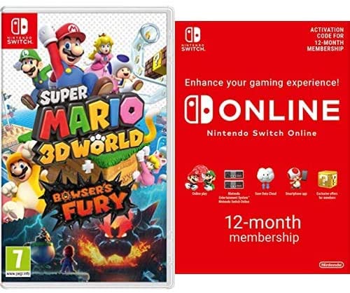 Super Mario 3D World + Bowser's Fury (Nintendo Switch) + Nintendo Switch Online
