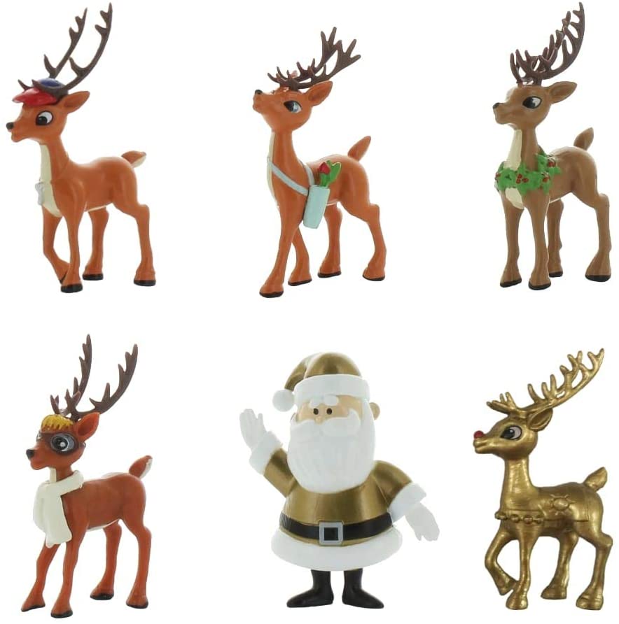 Team Rudolph Rein2 Rudolph The Red-Nosed Reindeer Mini Figure Series 1.5-5 Pack foliezakken