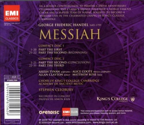 Händel: Messiah [Audio-CD]