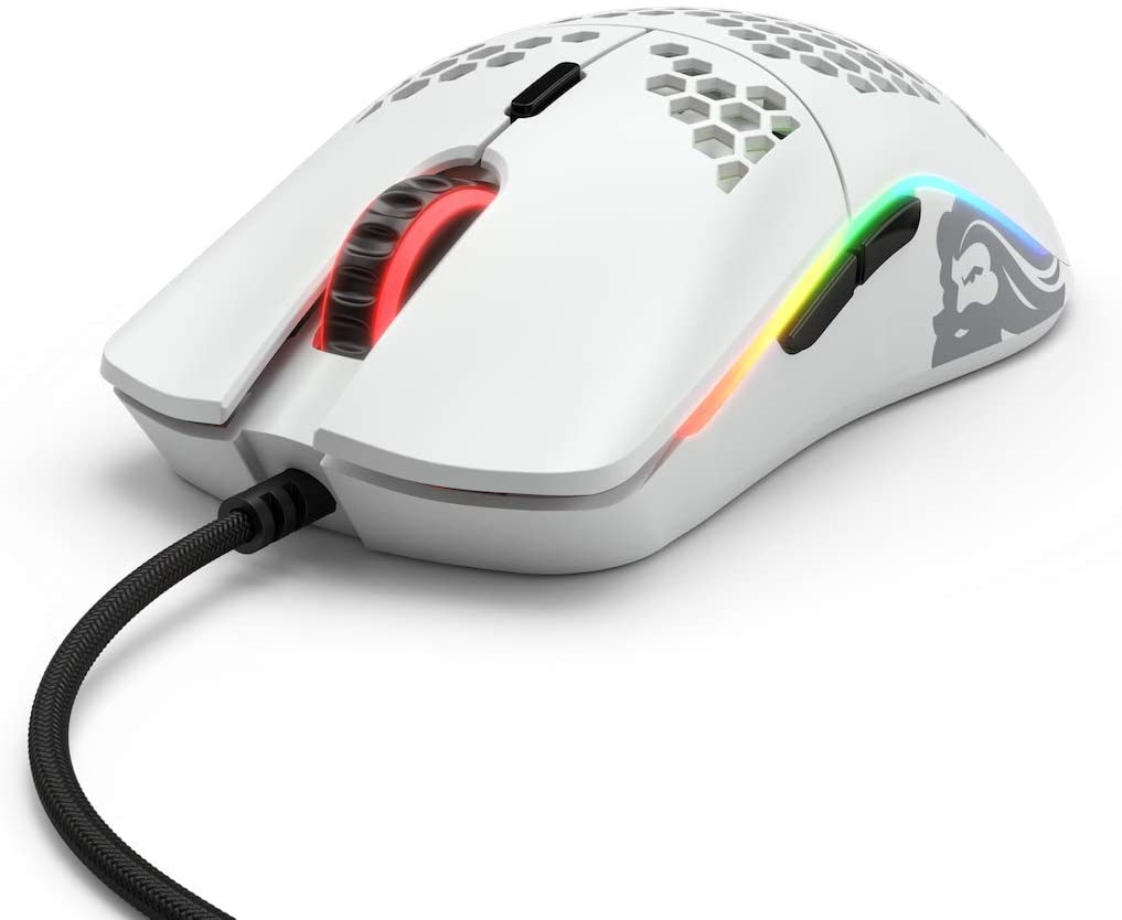 Glorious Model O USB RGB Odin Gaming-Maus – Mattweiß 