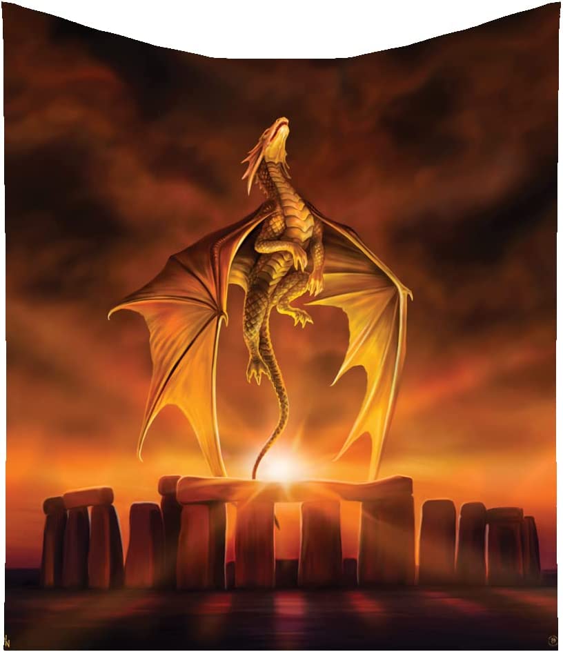 Nemesis Now – Anne Stokes Solstice Dragon Überwurf, 160 cm, Orange