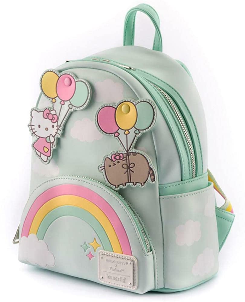 Loungefly Hello Kitty &amp; Pusheen Rainbow Mini-Rucksack