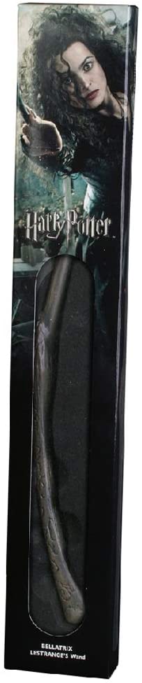 Baguette Bellatrix Lestrange de la Noble Collection dans une boîte standard à fenêtre