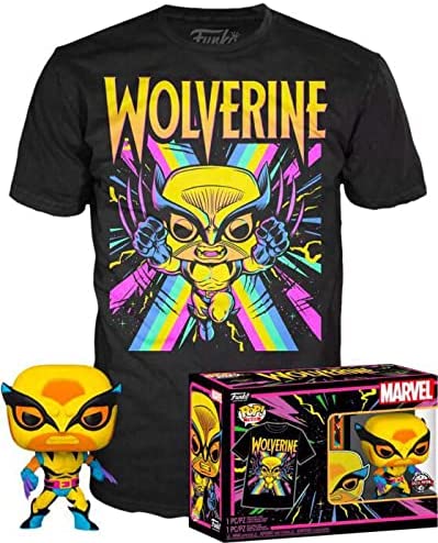 X-Men – Funko Pop! &amp; Teebox - Wolverine Black Light - Groß