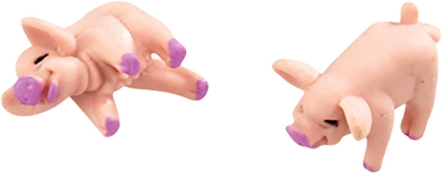 PASS THE PIGS Würfelspiel – Klassisches Party- und Reisespiel mit 2 Schweinen, Regelbuch, Punktekarten und Bleistiften 5