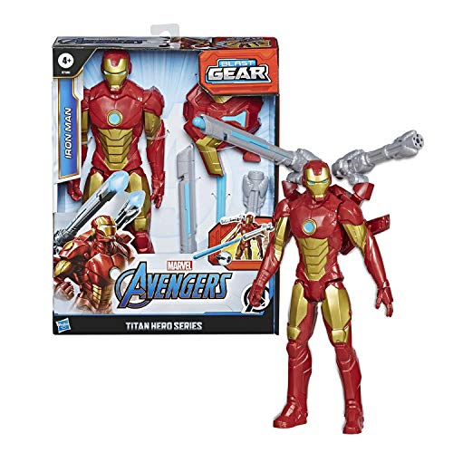 Marvel Avengers Titan Hero Series Blast Gear Iron Man Figura de acción de juguete de 30 cm