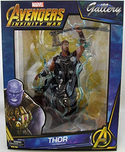 Diamond Select Toys APR182164 Marvel Gallery Avengers Infinity War Thor Scale PVC-Figur, 9 Zoll