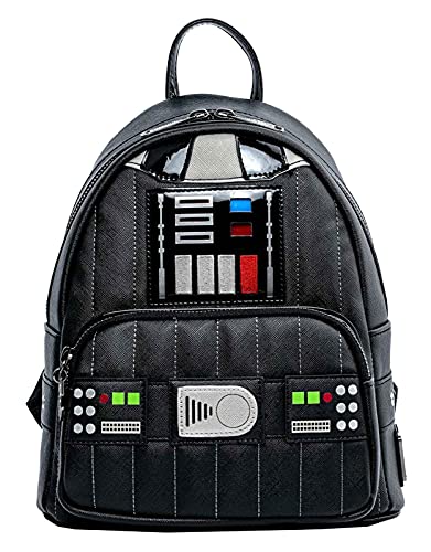 Loungefly Star Wars Darth Vader Light Up Mini Backpack, Black, Standard,