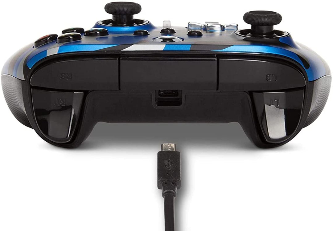 PowerA Enhanced Wired Controller für Xbox – Metallic Blue Camo, Gamepad, Wired V