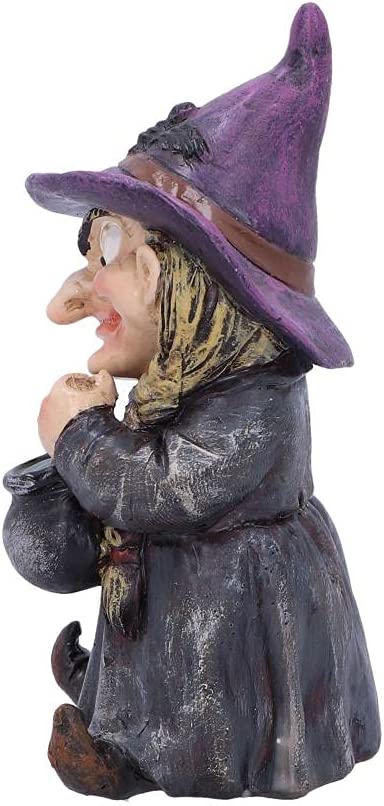 Nemesis Now D5049R0 Double Small Witch and Cauldron Figurine, Polyresin, Black,