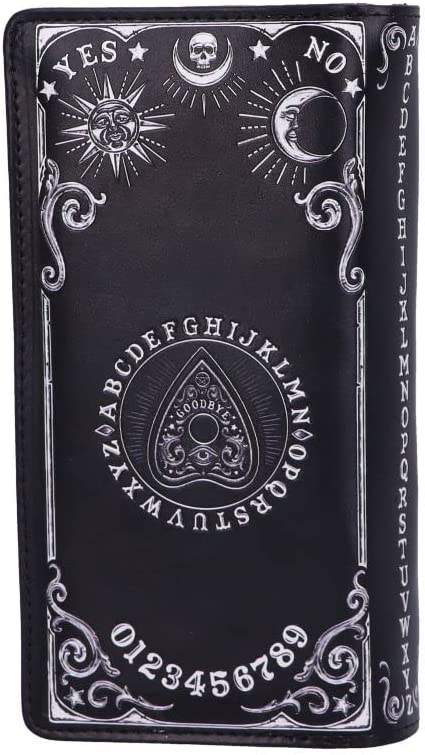 Nemesis Now Spirit Board Planchette geprägte Geldbörse, Schwarz, 18,5 cm