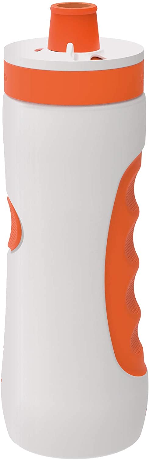 Quokka Sweat - Mango Tango 680 ML Sportwasserflasche für alle Fitness- und Radsportarten | Schnellflussventil – Easy Squeeze Bidon – BPA-frei