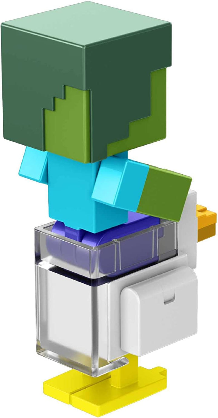 ?Minecraft Build-A-Portal-Figuren, 3,25-Zoll-Actionfigur mit Portalteil und Zubehör