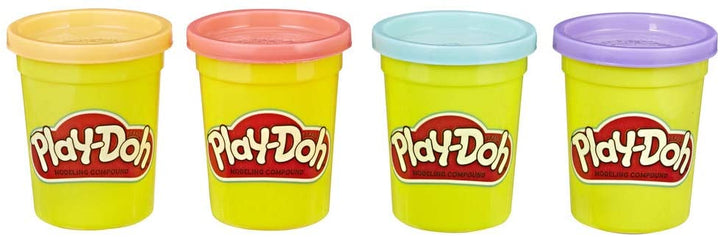 Play Doh 4er-Pack mit süßen, ungiftigen Farben für Kinder ab 2 Jahren 4 Unzen Dosen