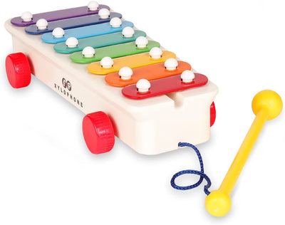 Basic Fun BFI1702 Fisher Price Classics Pull a Tune Xylophone EA, Multicolor