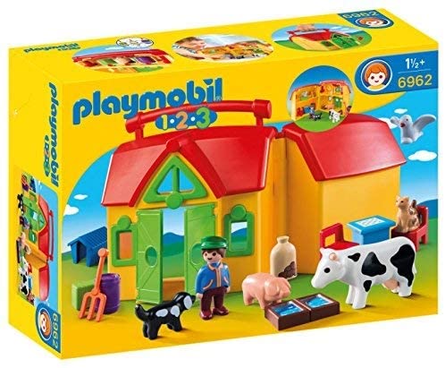Speelgoed Playmobil 1.2.3. Meeneemboerderij met dieren (1 Speelgoed)