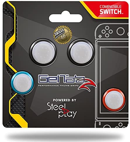 Confezione da 4 Grips Geltabz per Stick per Manettes Switch