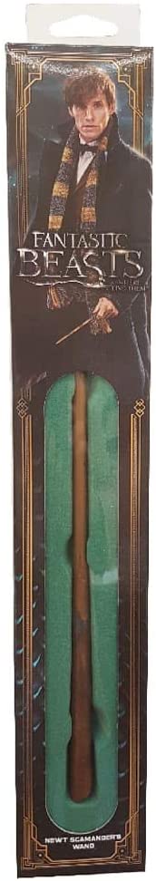 The Noble Collection – Zauberstab „Newt Scamander“ in einer Standardbox mit Fenster – 14 Zoll (35 cm) Zauberstab aus der Zauberwelt – Zauberstäbe aus der „Phantastische Tierwesen“-Filmkulisse