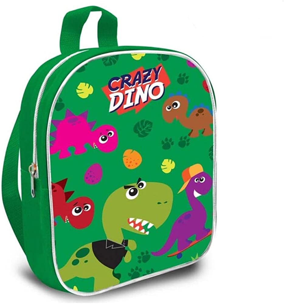 Crazy Dino KL85314 Kinderrucksack (29 cm, Polyester), Dinosaurier, bunt