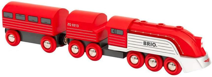 Brio Streamline Train - Retro-Futuristic Wooden Train Set for Ages 3+