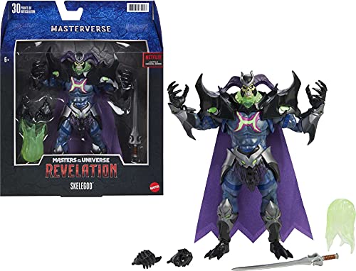 Masters of the Universe Masterverse Revelation Skelegod Action Figure - 9-Inch Collectible with 30 Points of Articulation