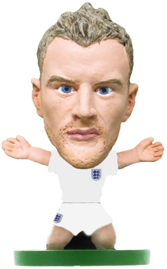 SoccerStarz SOC1026 Angleterre Jamie Vardy 2018 Figurines, Vert