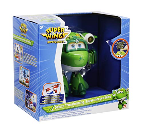 Super Wings EU740928 Mira (Supercharged) Deluxe-Transformationsfigur mit Licht