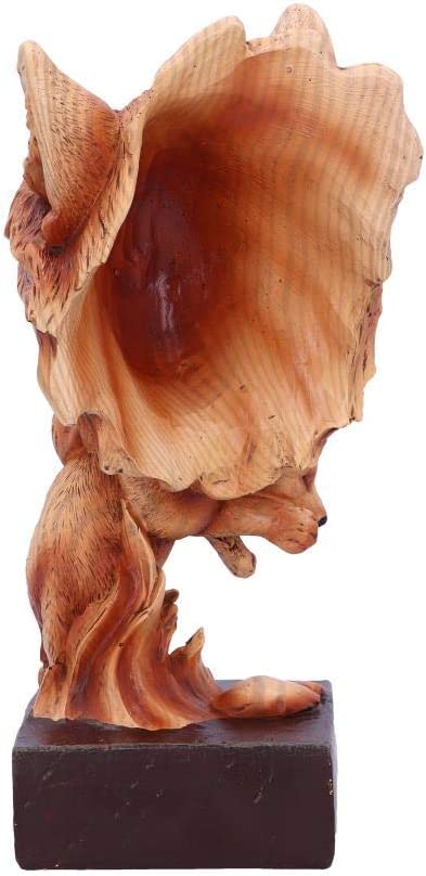 Nemesis Now H5034R0 Natural Protection Wolf Mother and Cub Wood Effect Bust, Pol
