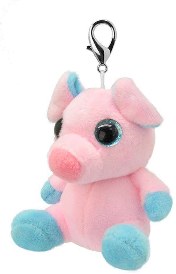 Wild Planet K8177 Orbys Pig Keyring Plush Toy 9 cm Multicolour - Yachew