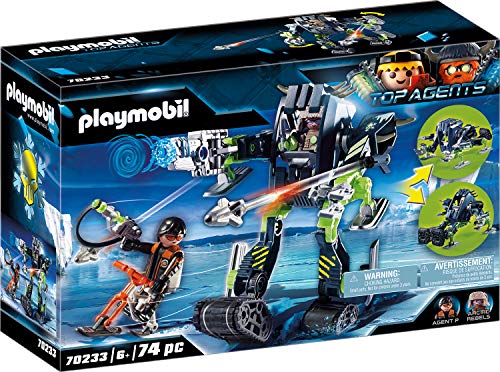PLAYMOBIL 70233 Top Agents V Arctic Rebels Ice Robot, for Children Ages 6+