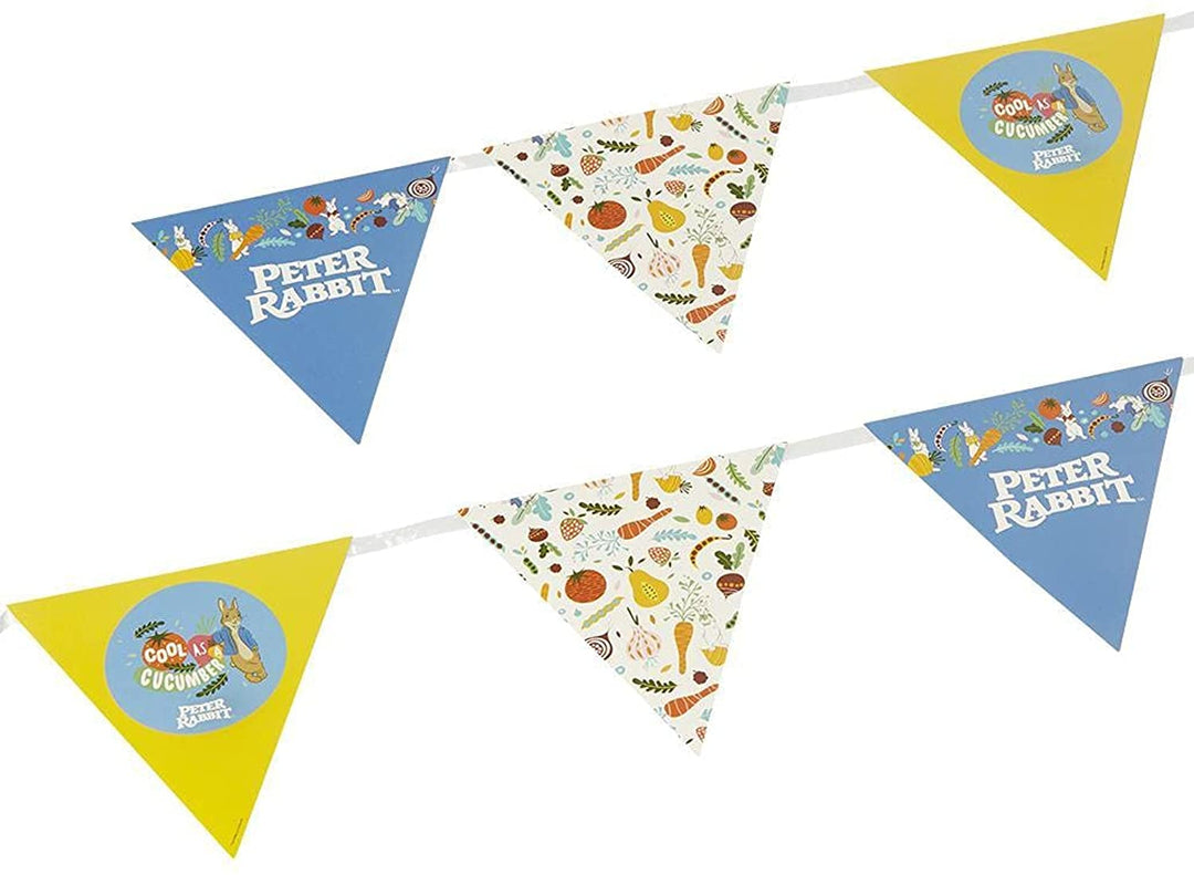 Smiffys offiziell lizenzierte Peter Rabbit Movie Tableware Party-Wimpelkette