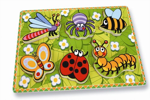 Andreu Toys Insekten-First-Puzzle, 30 x 22,5 x 2 cm, mehrfarbig
