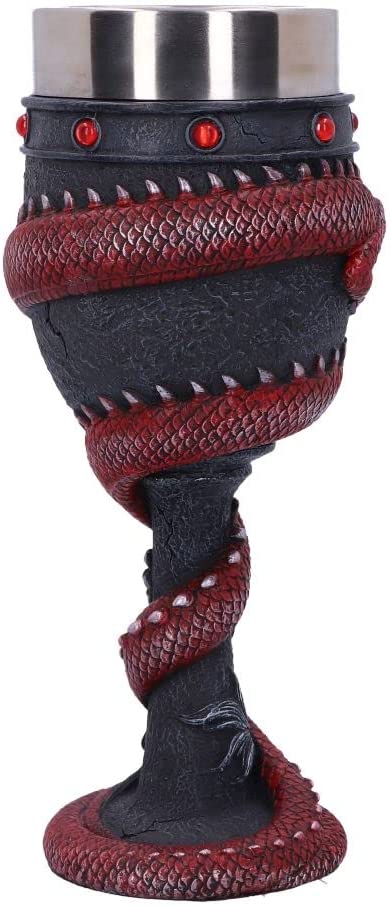 Nemesis Now Dragon Coil Kelch, Rot, 20 cm