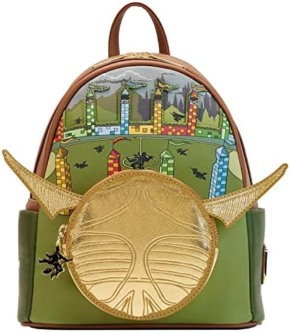 Loungefly Harry Potter Mini Backpack Golden Snitch New Official Green