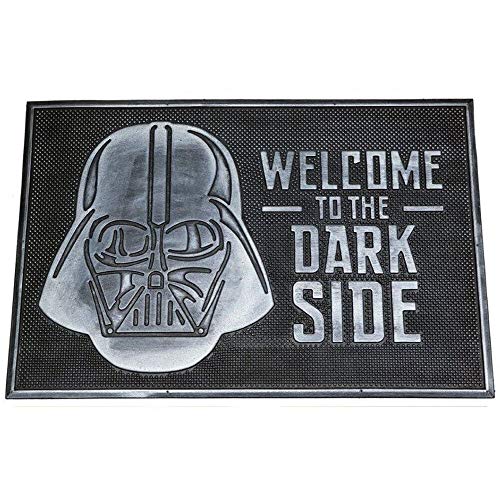 Pyramid International Star Wars Welcome to Dark Side Gummi-Fußmatte, Schwarz, 40