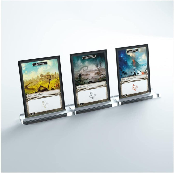 Premium Card Stands Set Acrylic – 4 Pieces