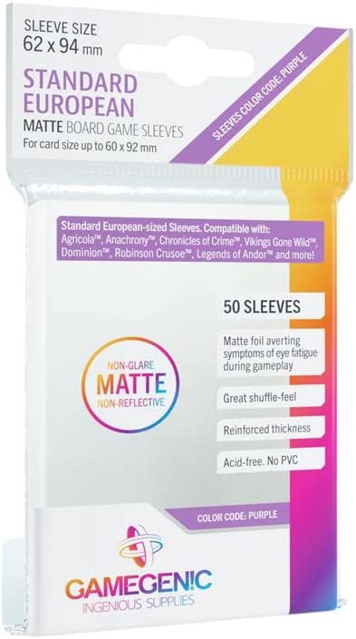 GAMEGEN!C Berry Matte Standard European Card Sleeves 62 x 94 mm (50 Stück) - GG1064 1