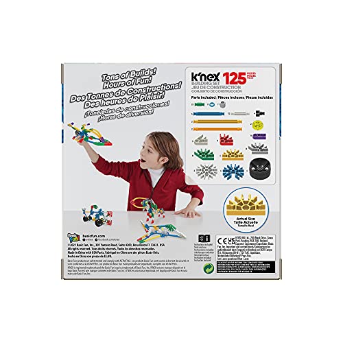 K'NEX 80206 Baukasten „Beginner Builds“, Baue 10 3D-Modelle, Lernspielzeug f