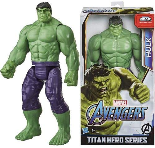Marvel Avengers Titan Hero Series Blast Gear Deluxe Hulk Action Figure, 30-cm Toy, Inspired byMarvel Comics, For Children Aged 4 and Up