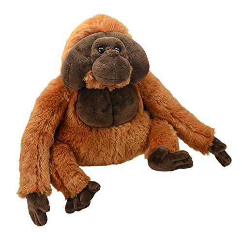 Wild Planet All About Nature-25 cm Orangutan-Handmade Realistic Plush Toy (Multi