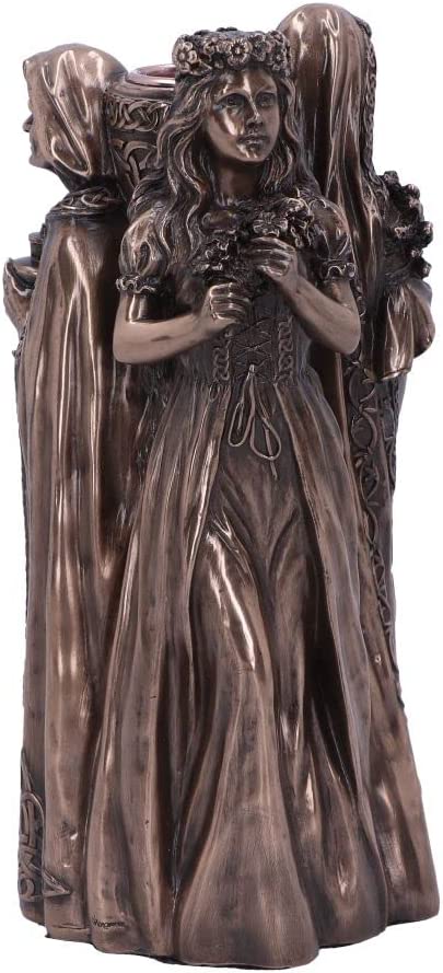 Nemesis Now Maiden, Mother, Crone Kerzenhalter 17 cm, Bronze