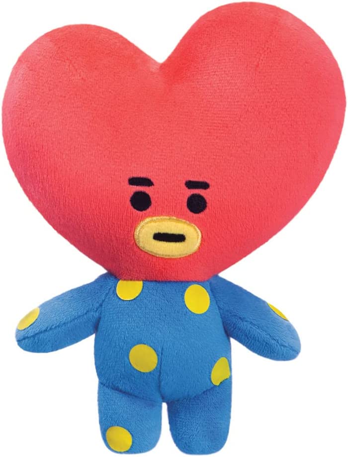 AURORA, 61459, BT21 Offizielles Merchandise, TATA-Plüschtier, klein, blau und rot