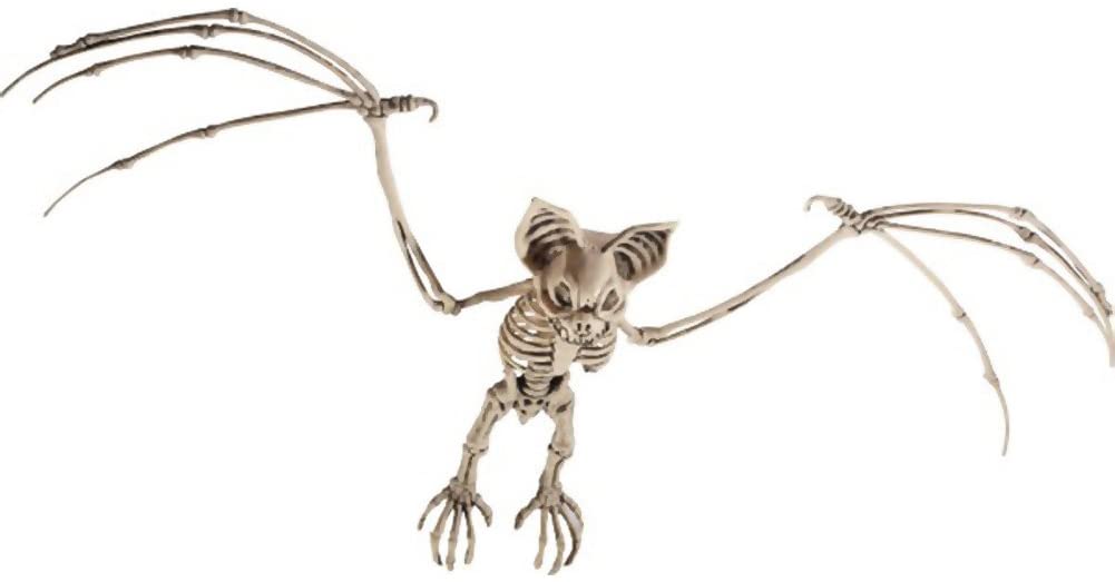 Smiffys 46912 Bat Skeleton Prop (One Size)